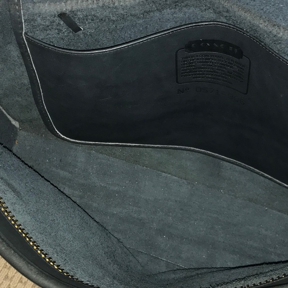 Vintage 1990 Coach Leather Zipper Satchel Unused! - Picture 3 of 16